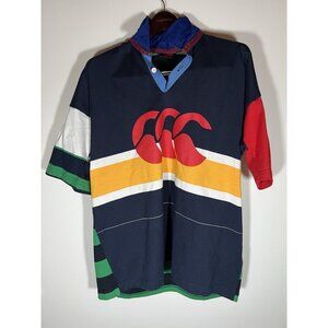Canterbury of New Zealand Kiwi multicolor rugby polo XL streetwear skater